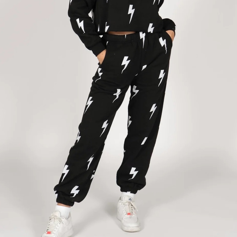 Starfit lightning sweatpants black